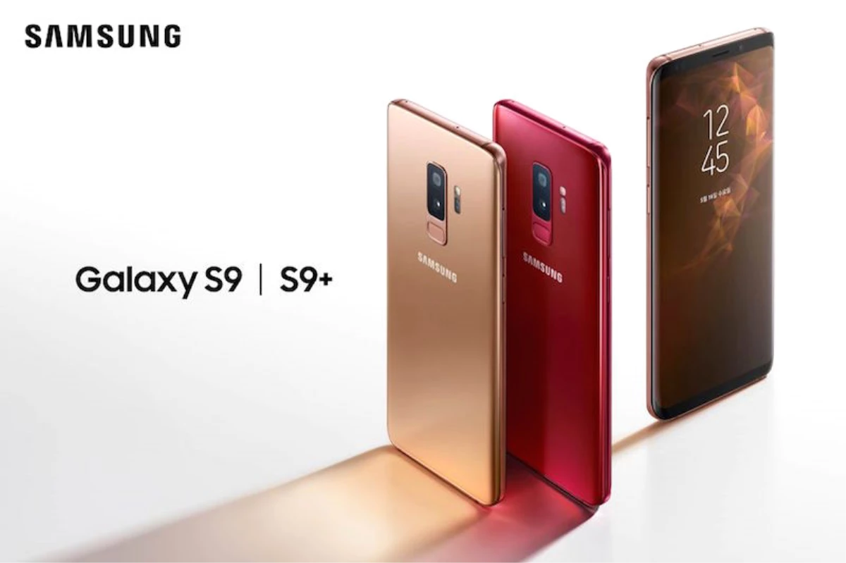Samsung\'un Yeni Altın Rengi ve Bordo Galaxy S9\'ları Harika Görünüyor