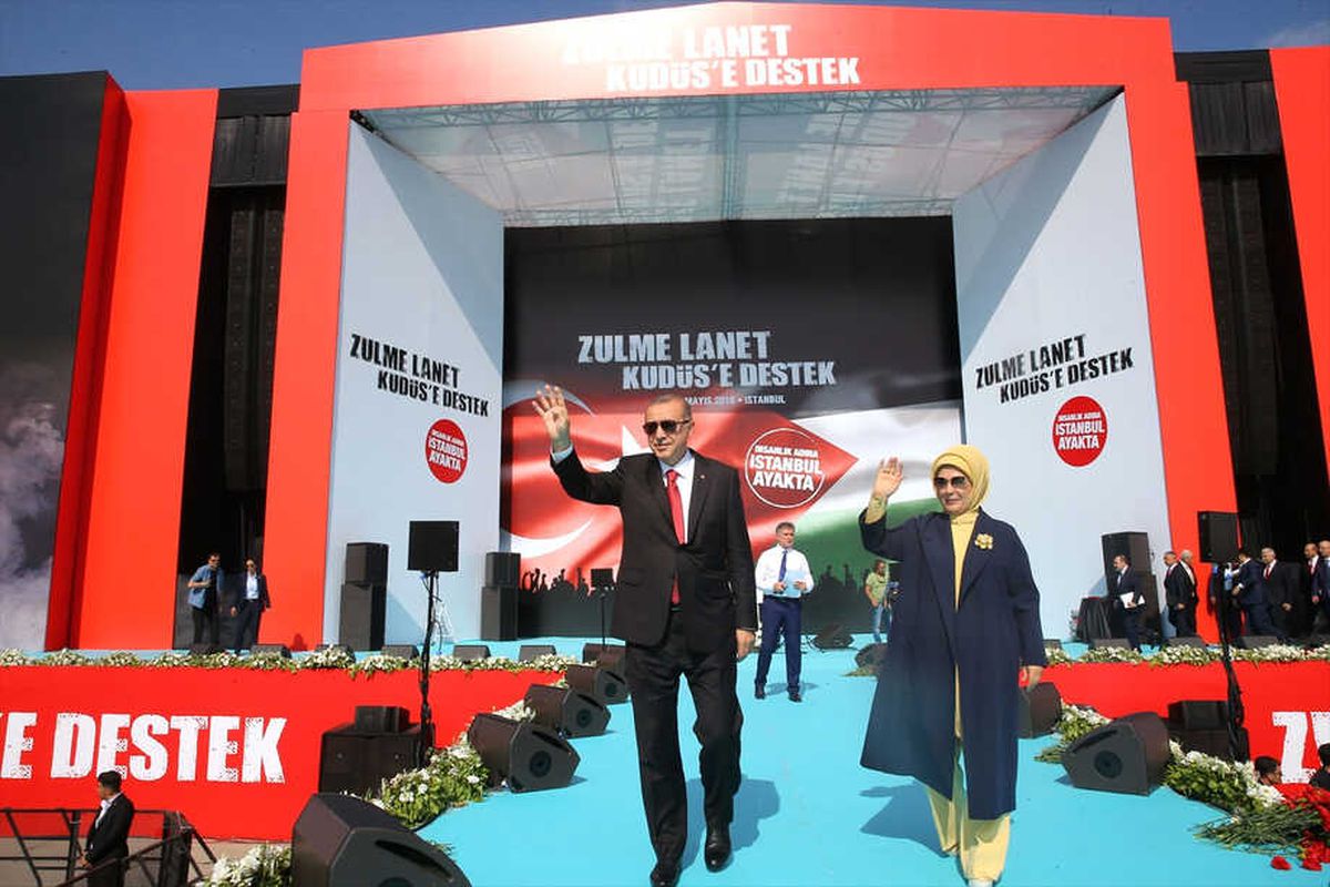 Zulme Lanet Kudüs\'e Destek" Mitingi