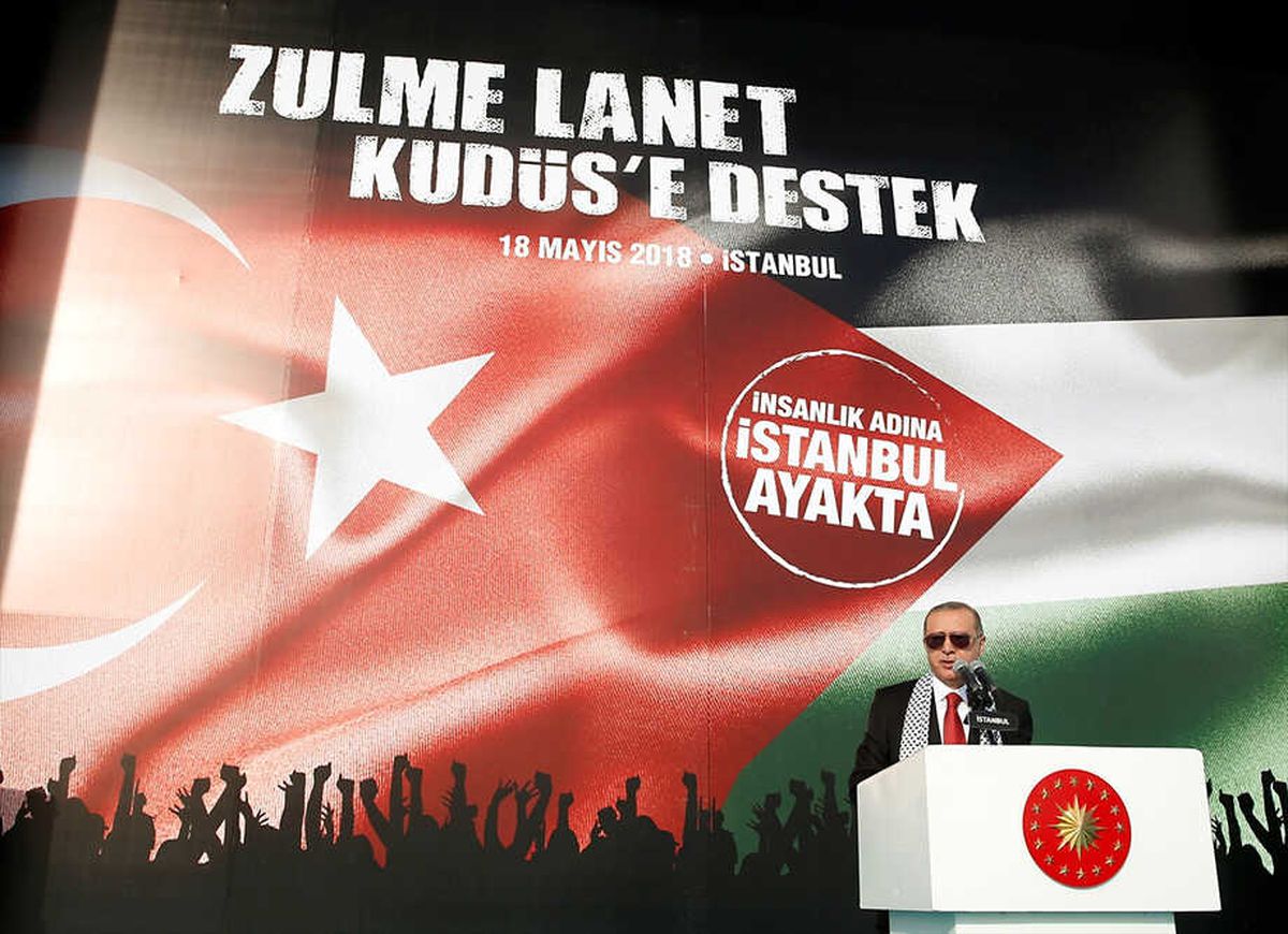 Zulme Lanet Kudüs\'e Destek" Mitingi
