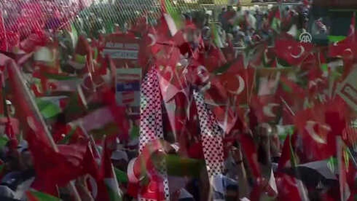 Zulme Lanet Kudüs\'e Destek" Mitingi - Cumhurbaşkanı Erdoğan (10)