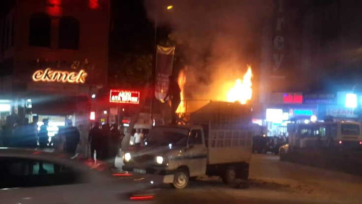 Malatya\'da Araç Yangını