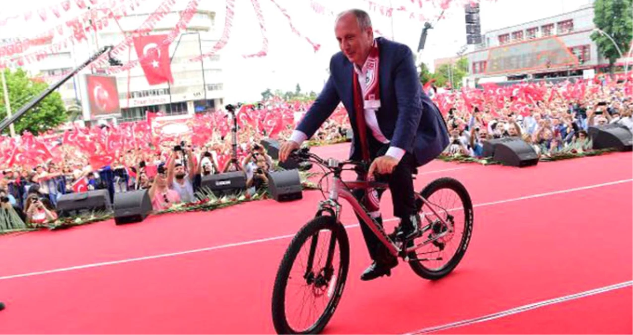 Muharrem İnce\'ye Makam Aracı Olarak Bisiklet Hediye Edildi