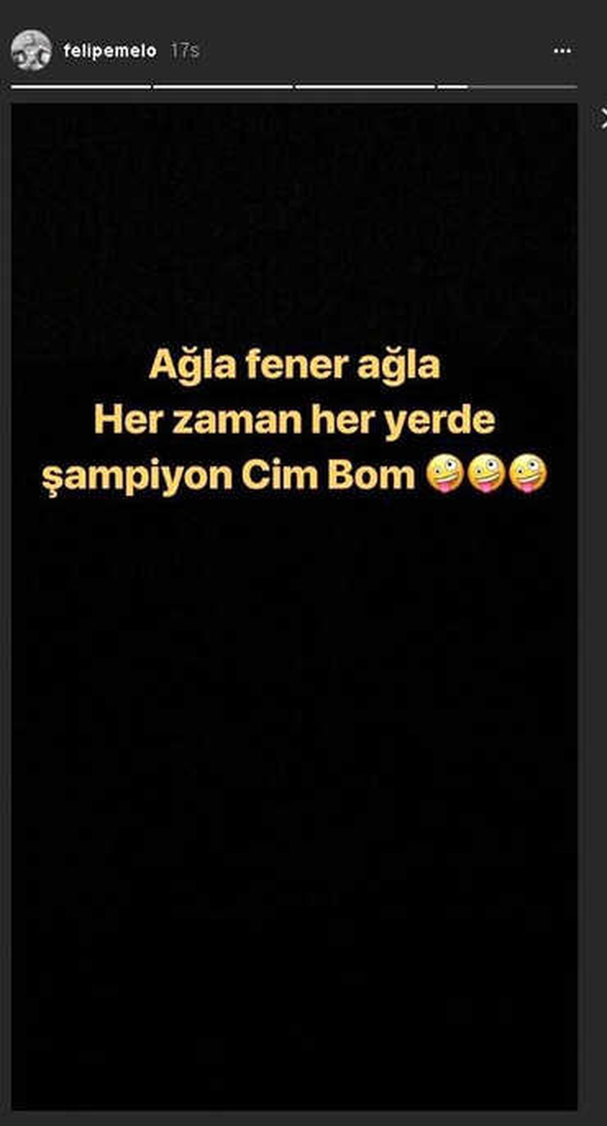 Felipe Melo\'dan Fenerbahçe Göndermesi