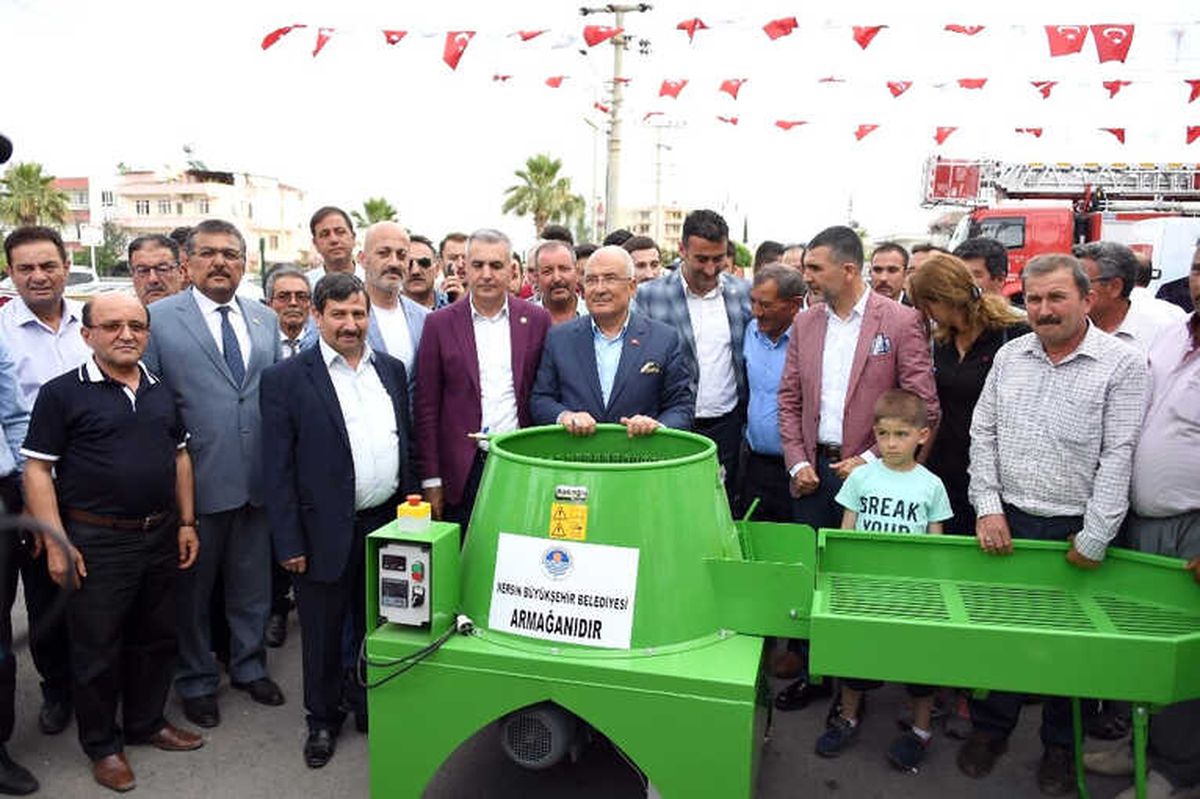 Mersin\'de Üreticilere Ekipman Desteği