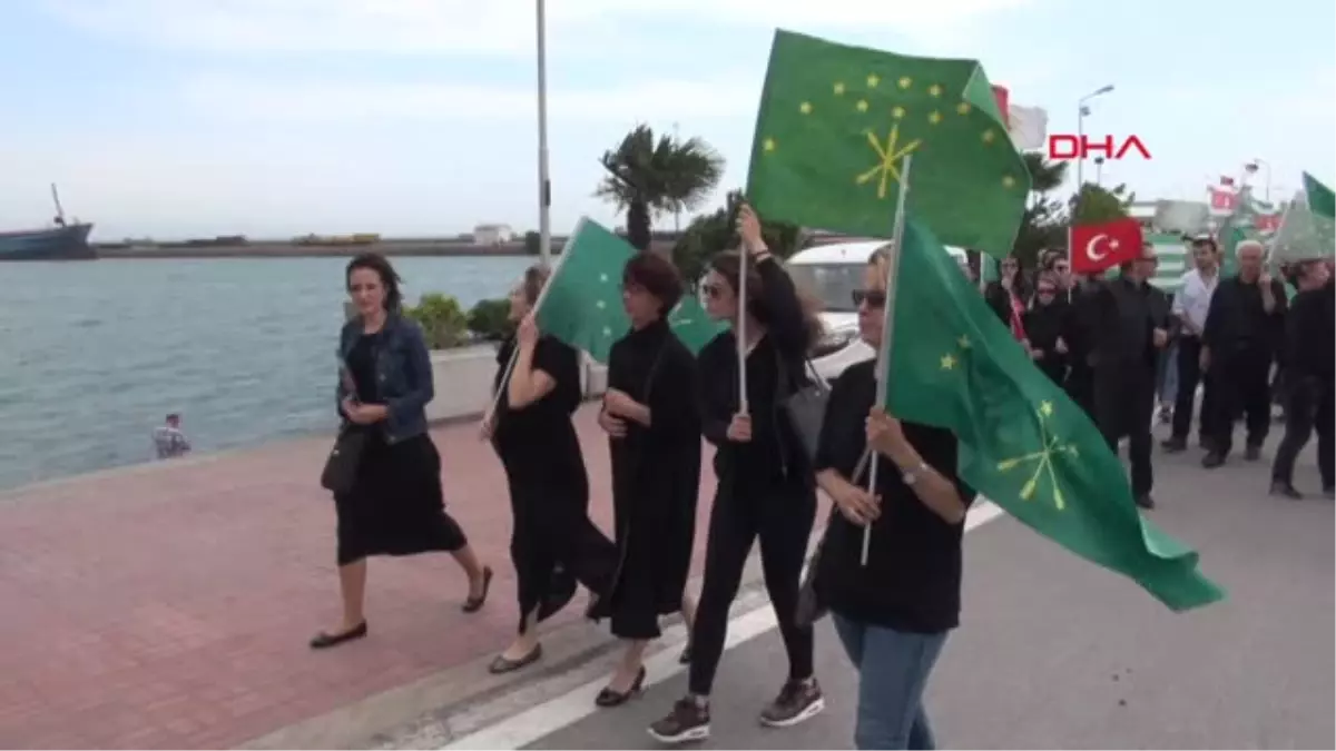 Samsun Çerkes Dernekleri 1864 Çerkes Sürgünü ve Soykırımınında Ölenleri Düzenledikleri Yürüyüşle...