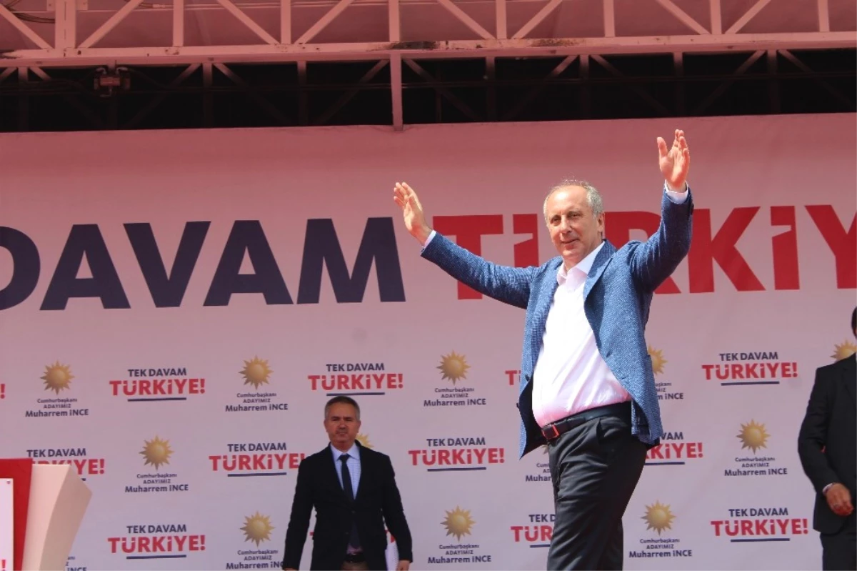 CHP Cumhurbaşkanı Adayı Muharrem İnce;