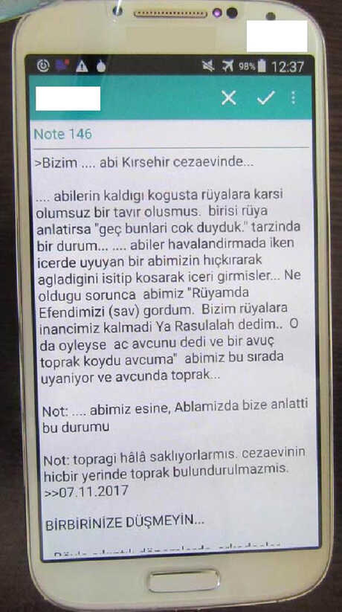 Fetö Şüphelilerinin Gizli Yazışmaları Ortaya Çıktı