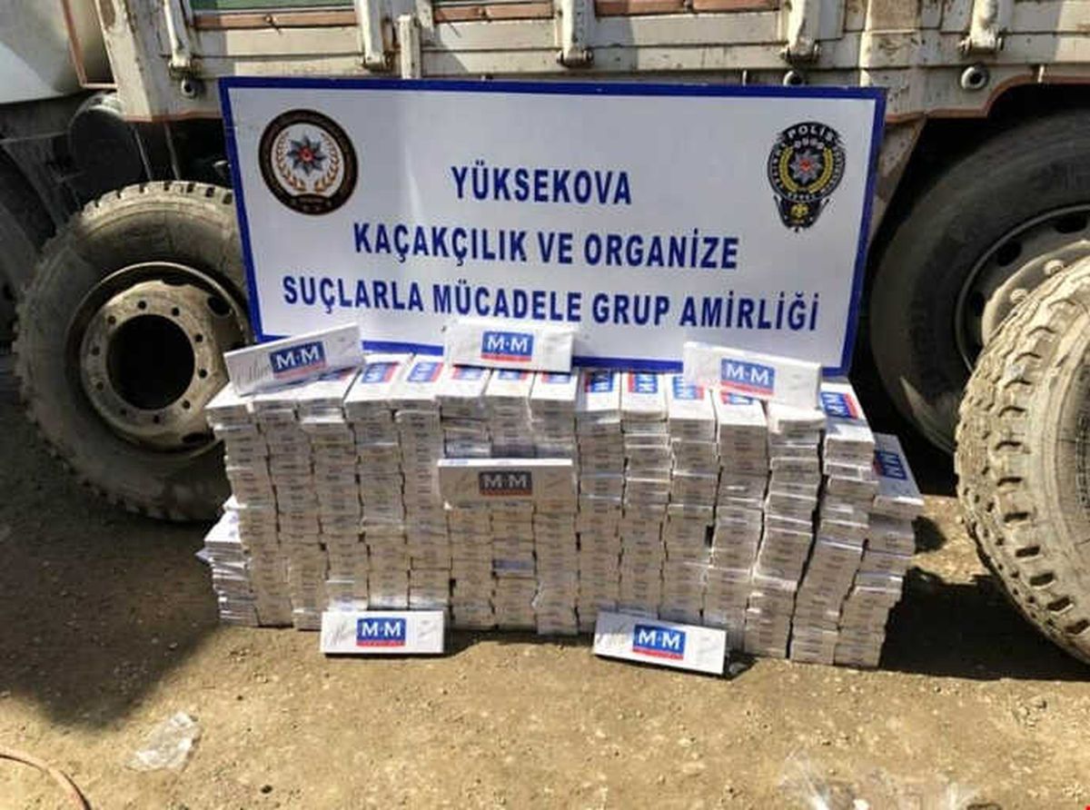 Hakkari\'de 6 Bin 120 Paket Kaçak Sigara Ele Geçirildi