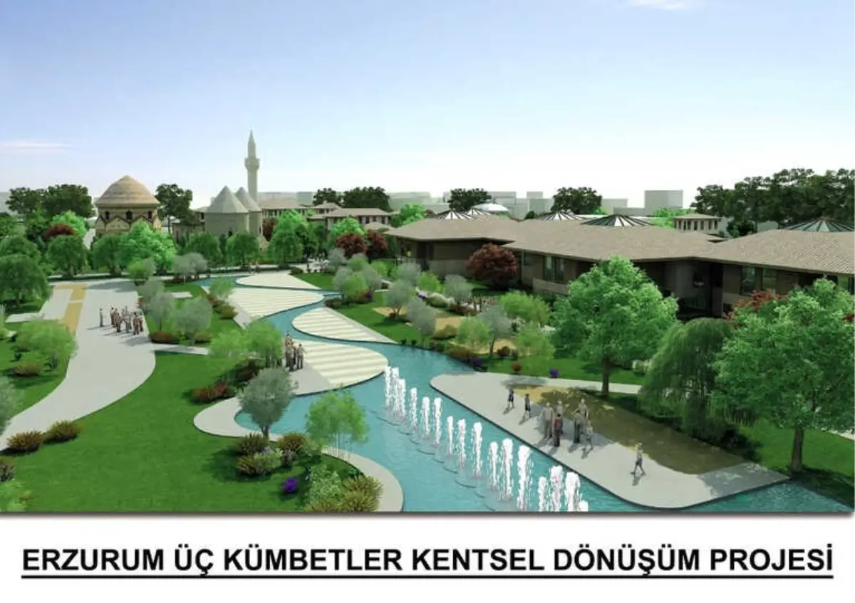 Erzurum\'un Tablosu, Üç Kümbetler Projesi Çok Yol Aldı