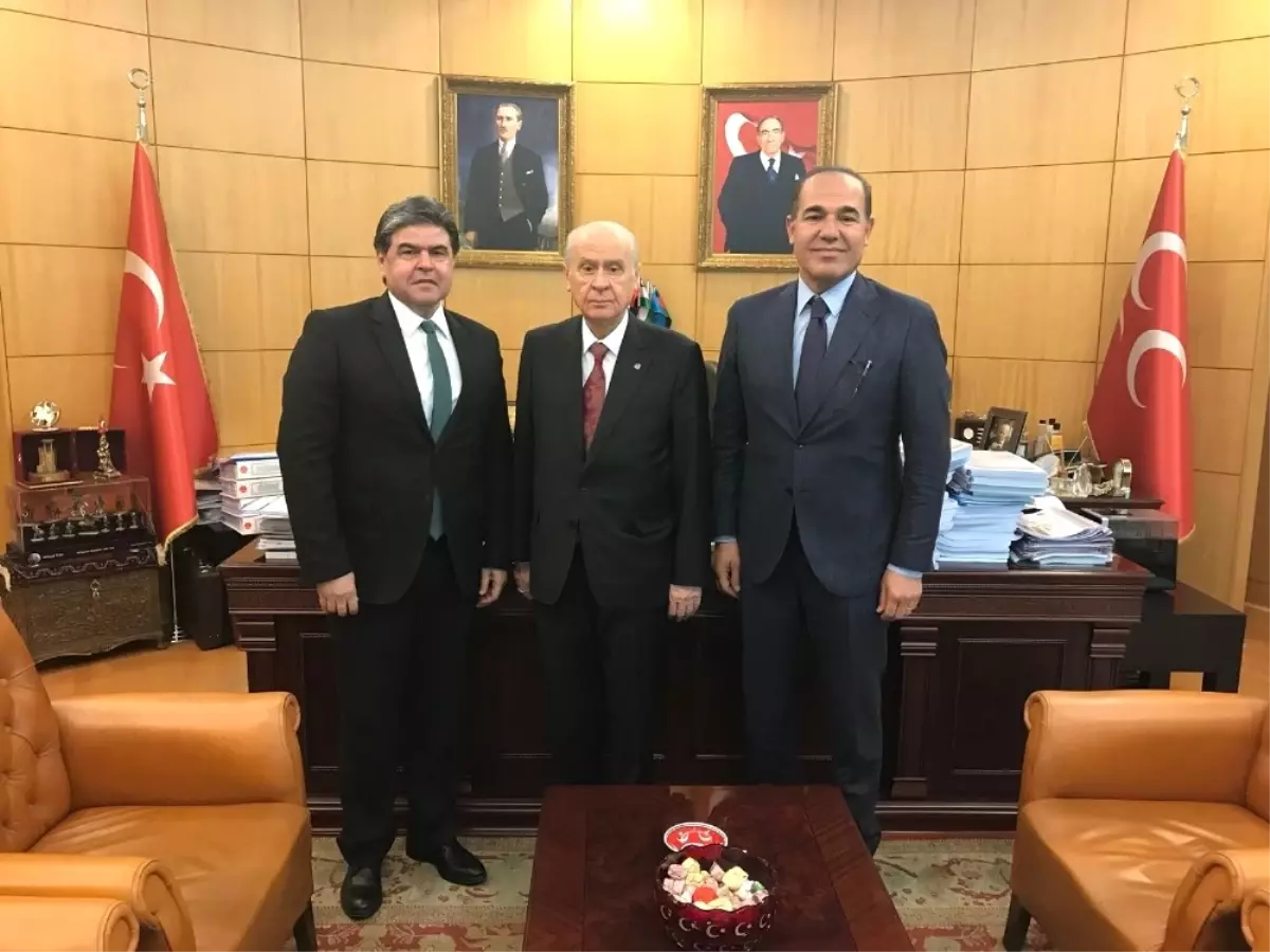 MHP Lideri Bahçeli\'ye Adana\'dan Hazırız Ziyareti