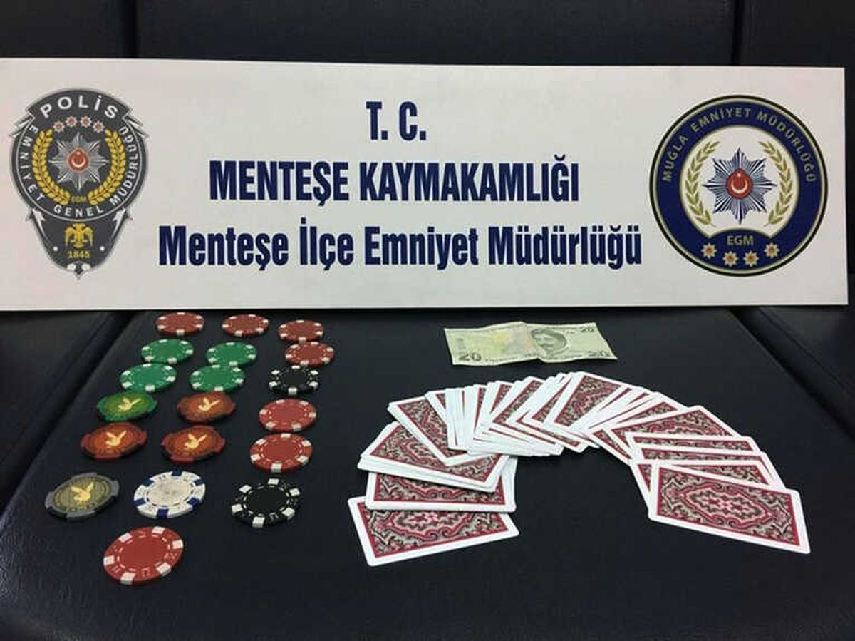 Muğla Polisinden Kumar Baskını
