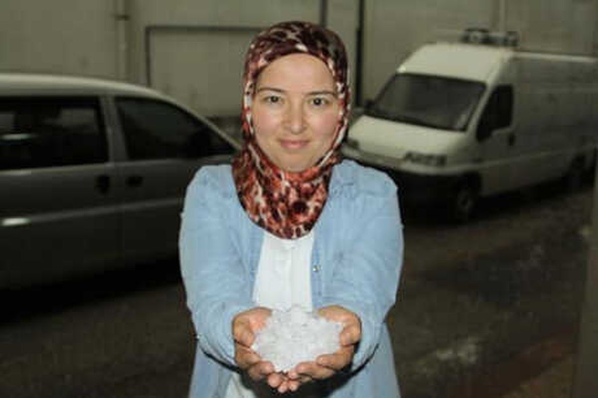 Çankırı\'da Dolu Yağışı Etkili Oldu