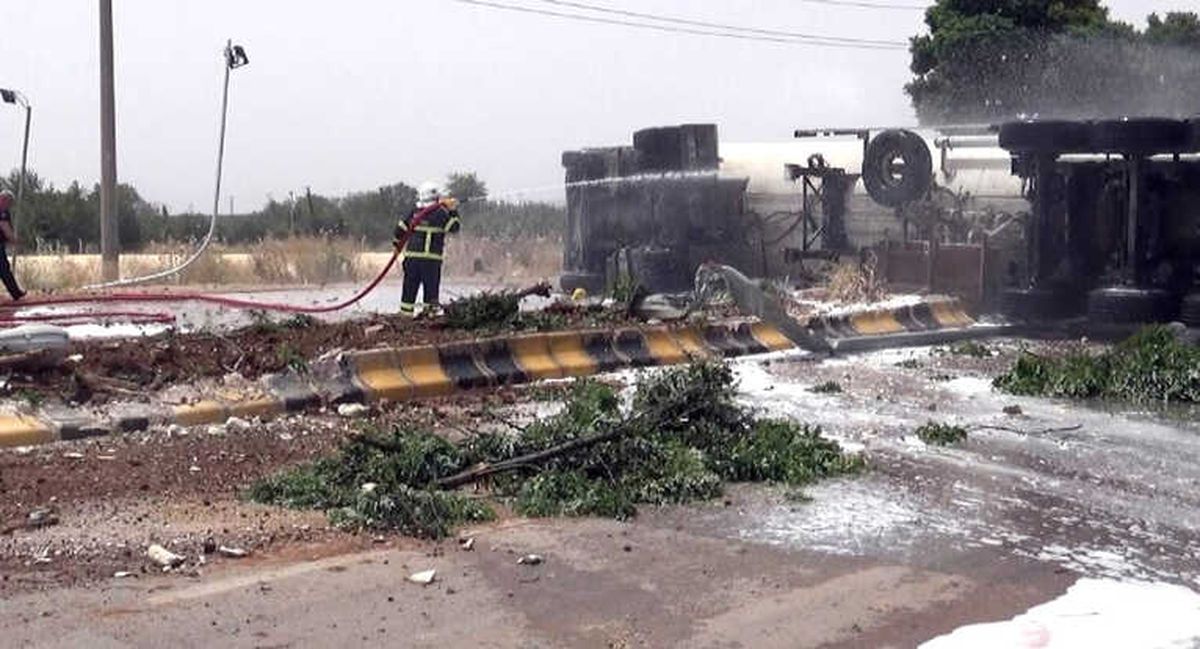 Kilis\'te Lpg Yüklü Tanker Devrildi