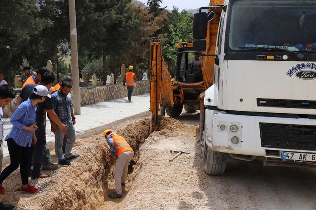 Yeşilli\'de Doğalgaz Çalışmaları Başladı