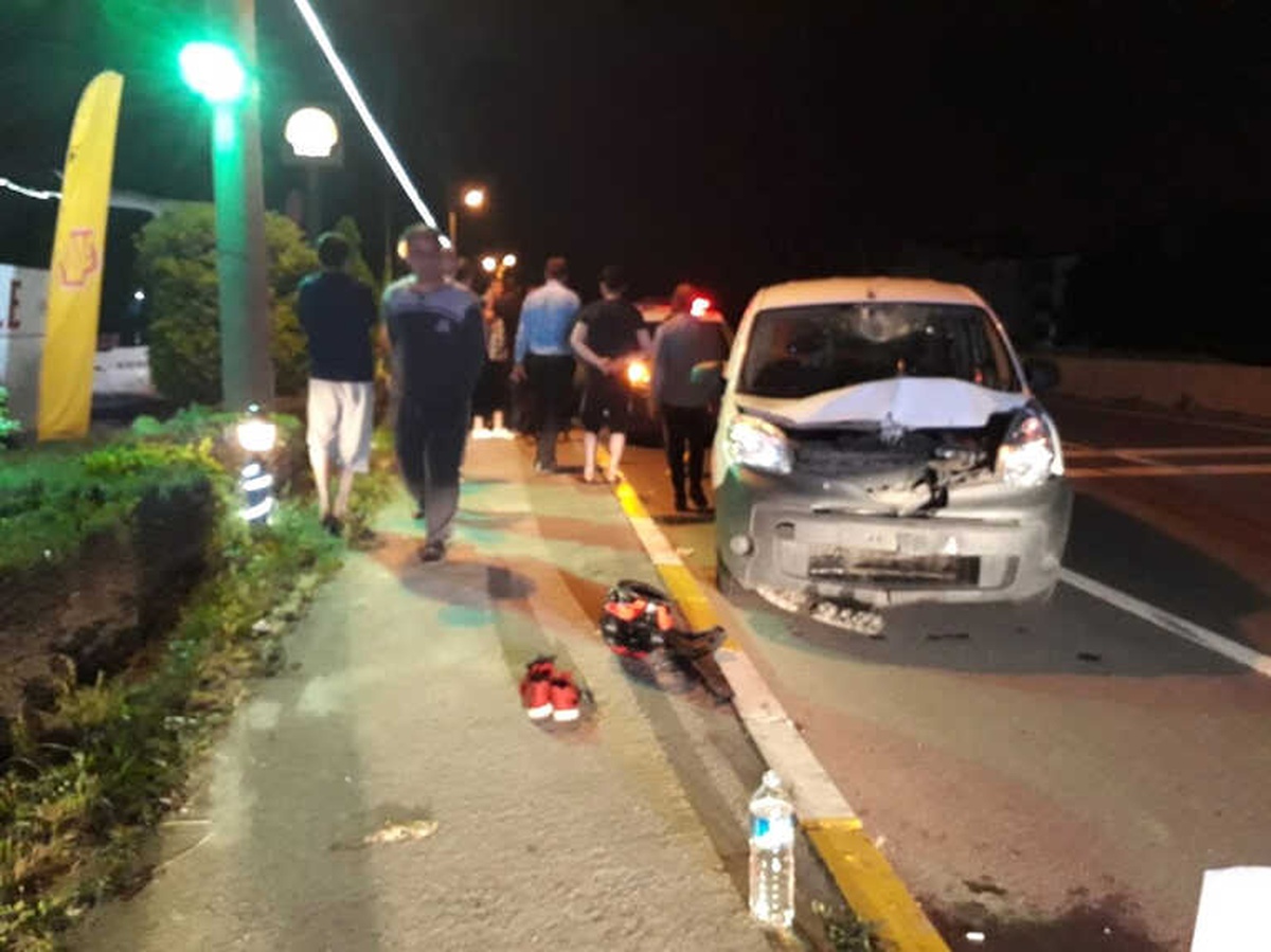 Alkollü Sürücünün Çarptığı Motosikletli Yaralandı