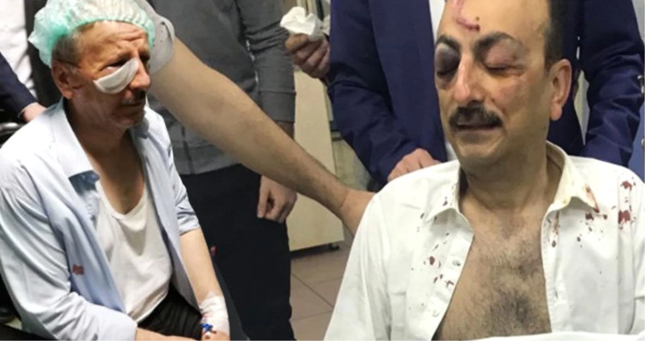 Ankara\'da Saadet Partliler ile MHP\'liler Arasında Sopalı Kavga Çıktı, Milletvekili Adayı Hastanelik Oldu