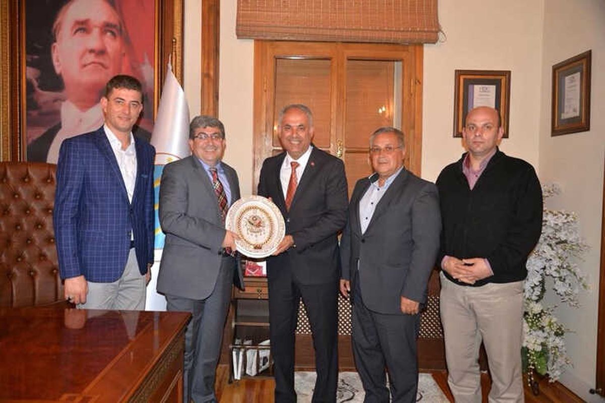 Başkan Yaman, Başkan Can\'la Bir Araya Geldi