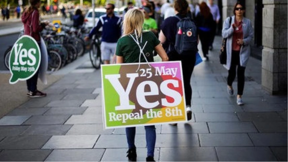 İrlanda Kürtaj Referandumunda İbre \'Evet\'ten Yana