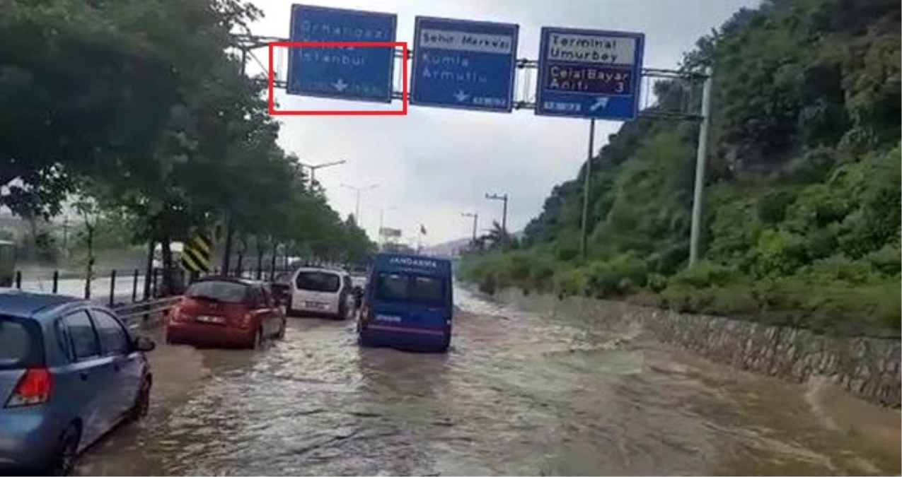 Bursa\'yı Sel Vurdu, İstanbul Yolu Göle Döndü