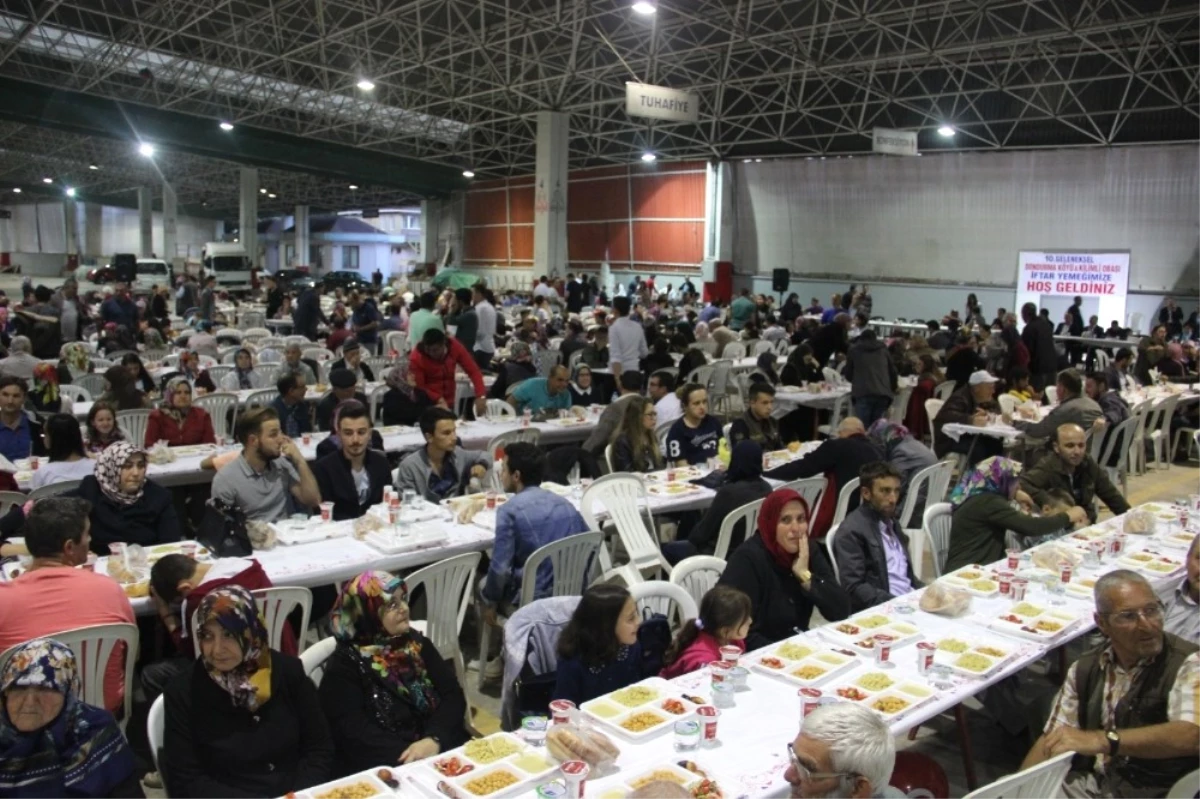 Çan\'da Geleneksel Dondurma Köyü ve Kilimli Obası İftar Yemeği Düzenlendi