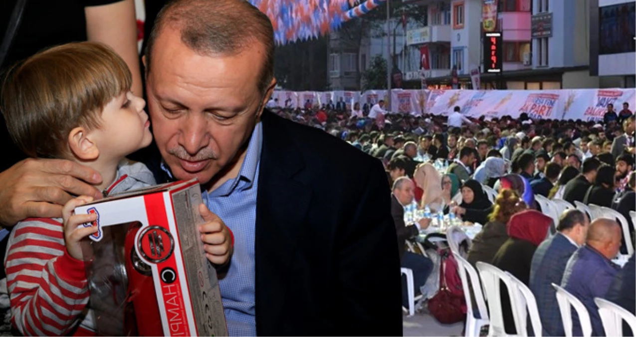 Cumhurbaşkanı Erdoğan, Balıkesir\'de Binlerce Kişiyle İftar Yaptı