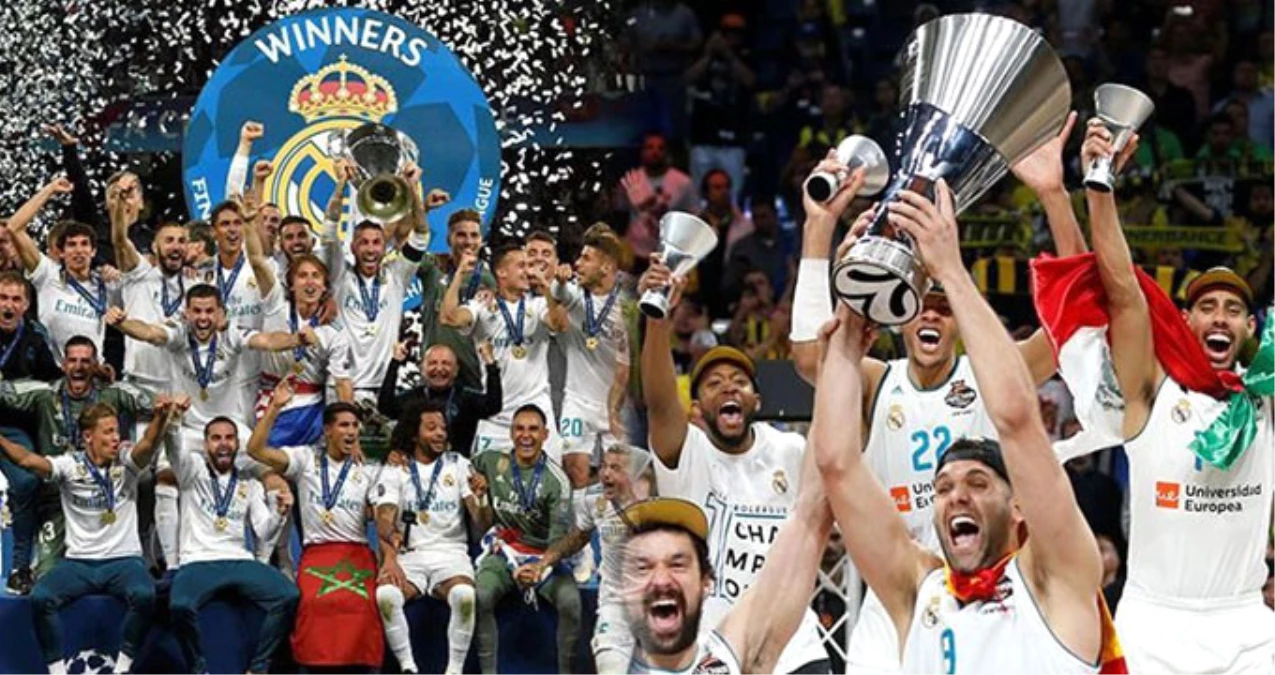 Real Madrid Hem Futbolda Hem de Basketbolda Avrupa\'da Zafer Yaşadı