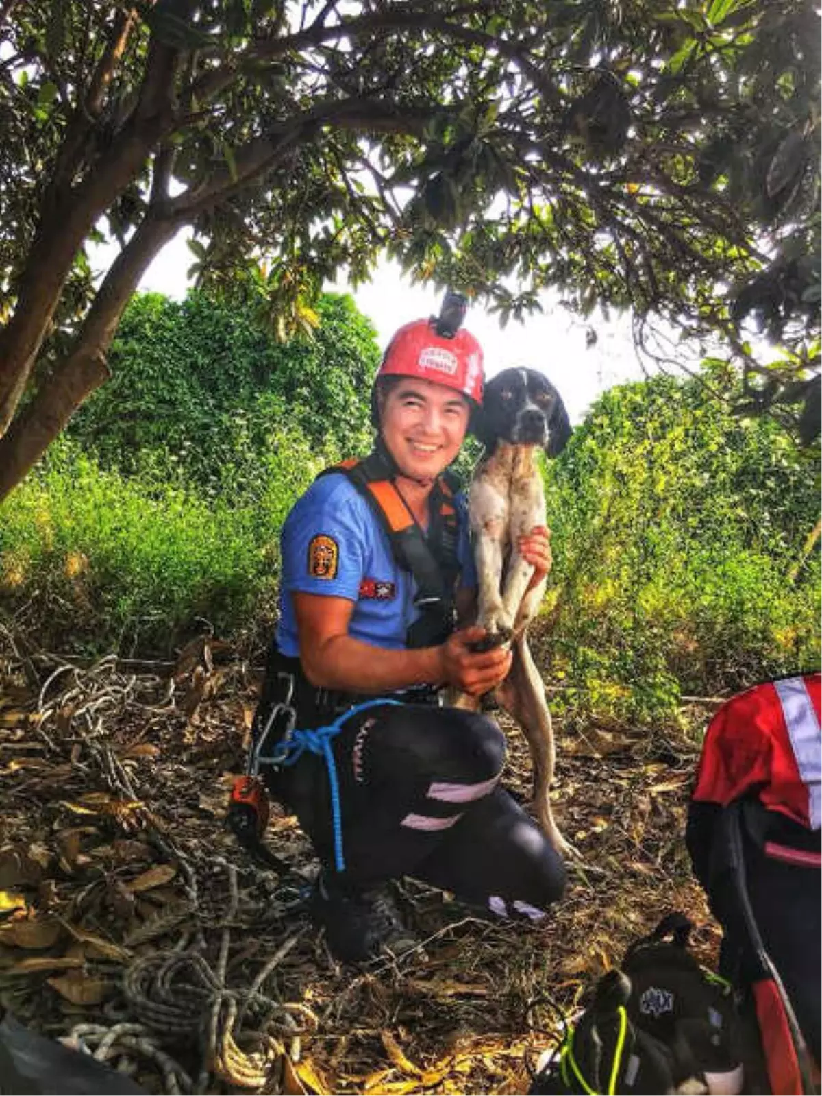 3 Gün Kuyuda Kalan Köpeği İtfaiye Kurtardı