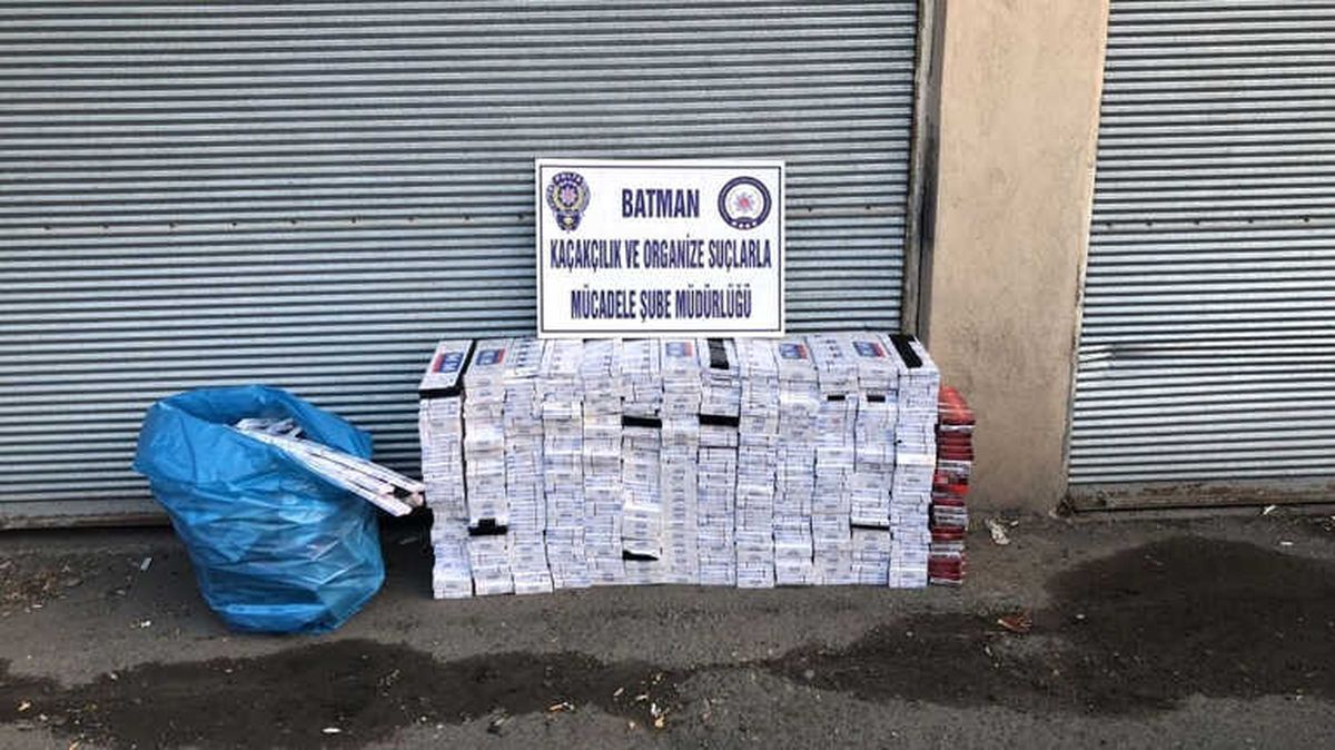 Batman\'da Kaçak Sigara Ele Geçirildi