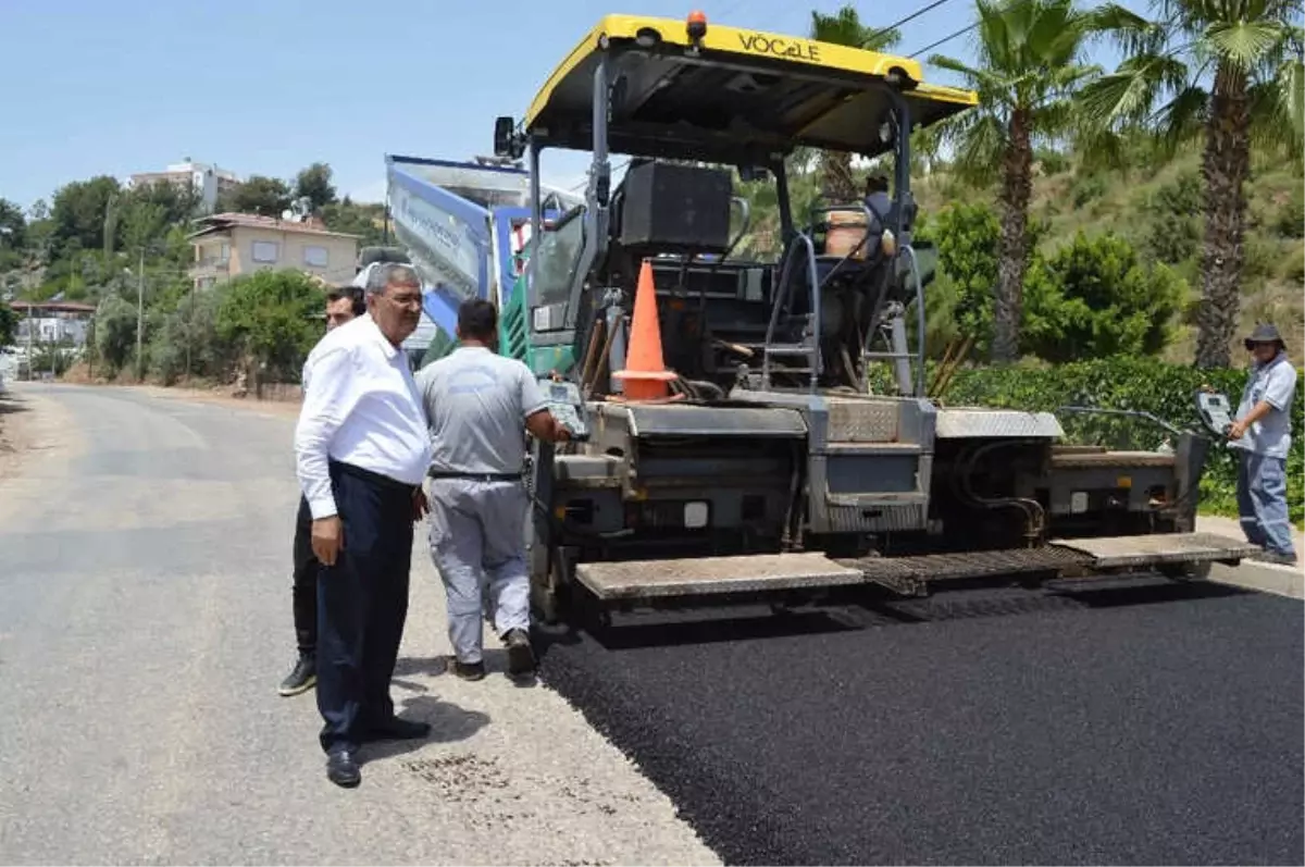 Kumluca Kasapçayırı\'na Sıcak Asfalt