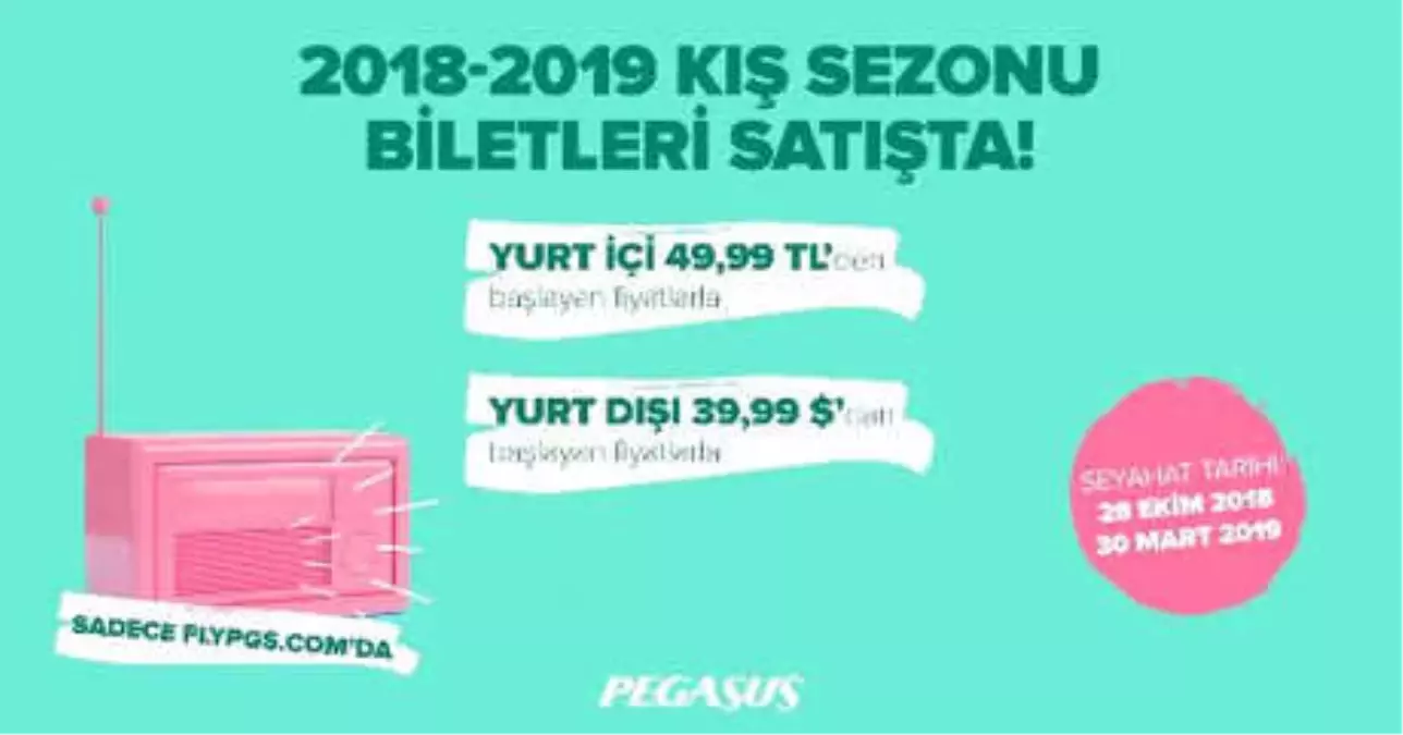 Pegasus\'tan Erken Rezervasyon Kampanyası