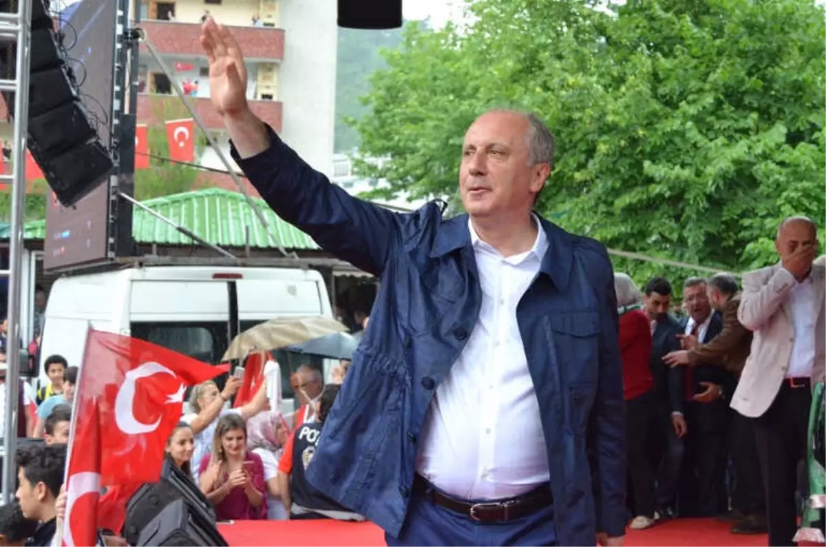 CHP\'nin Cumhurbaşkanı Adayı Muharrem İnce Artvin\'de