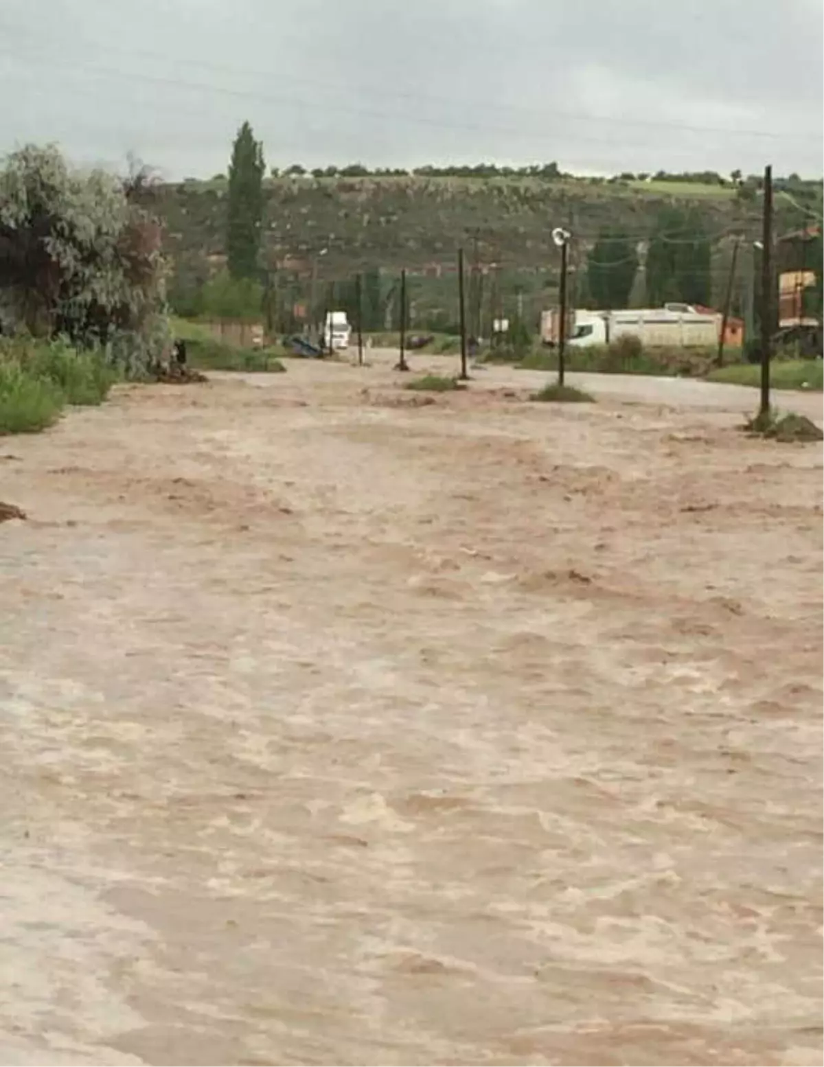 Nevşehir\'de Köyü Sel Vurdu