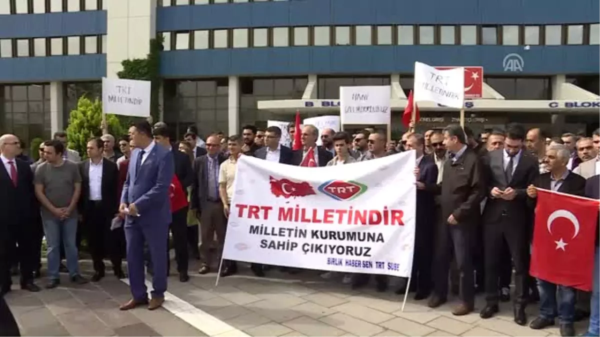 TRT Çalışanlarına Yönelik Saldırılar Protesto Edildi