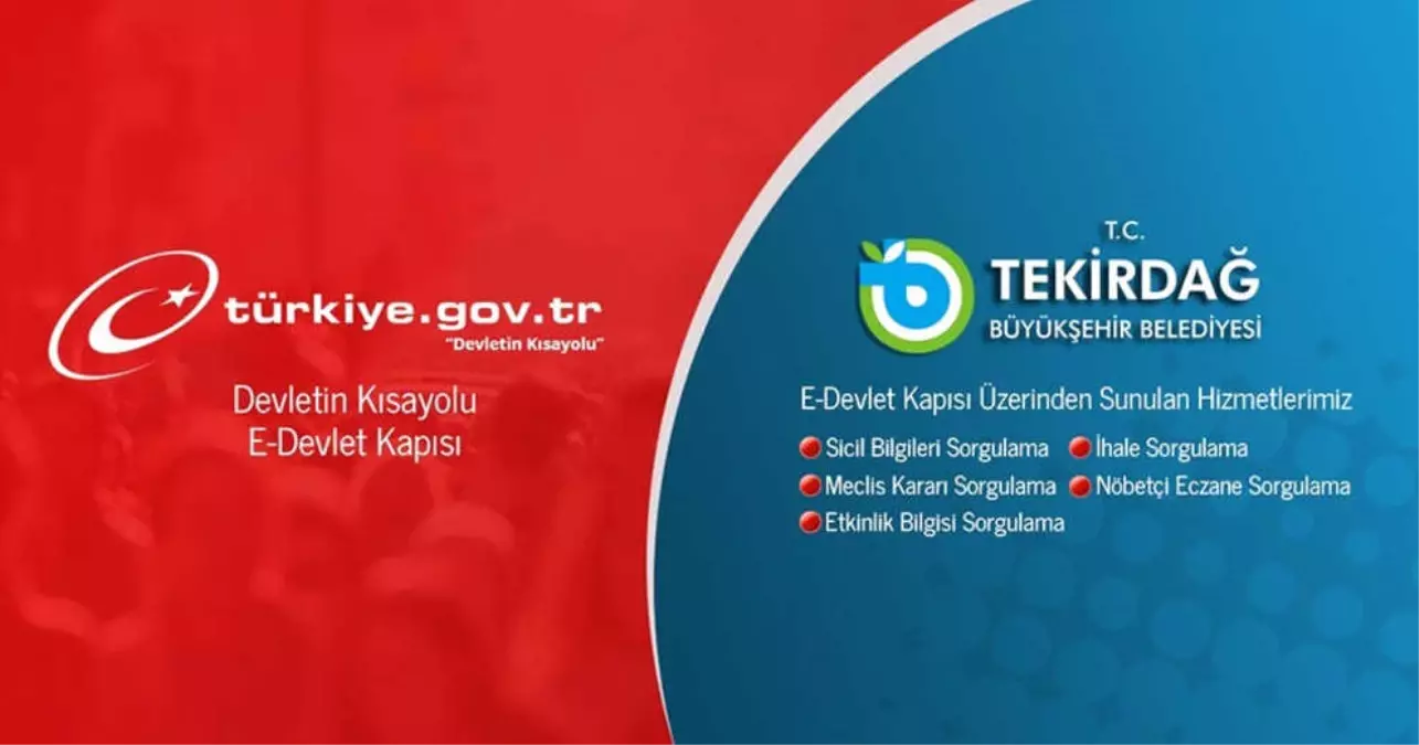 Tekirdağ\'da Belediye ile E-devlet Arasında Entegrasyon Sağlandı