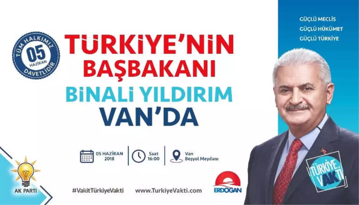 Başbakan Binali Yıldırım Van\'a Geliyor