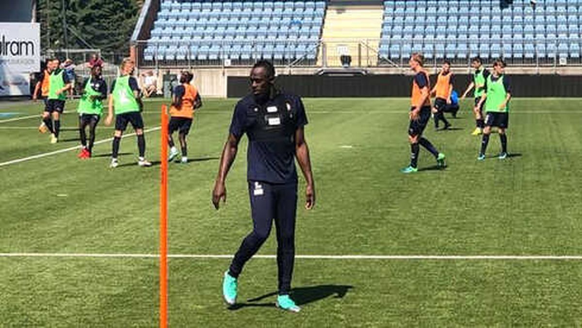 Bolt, Norveç Ekibi ile Antrenmanlarda