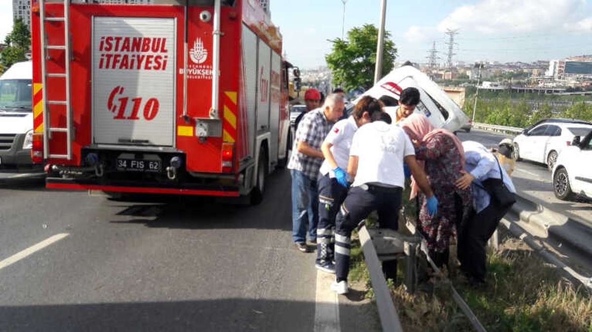 Hurdaya Dönen Araçtan Burnu Bile Kanamadan Kurtuldu