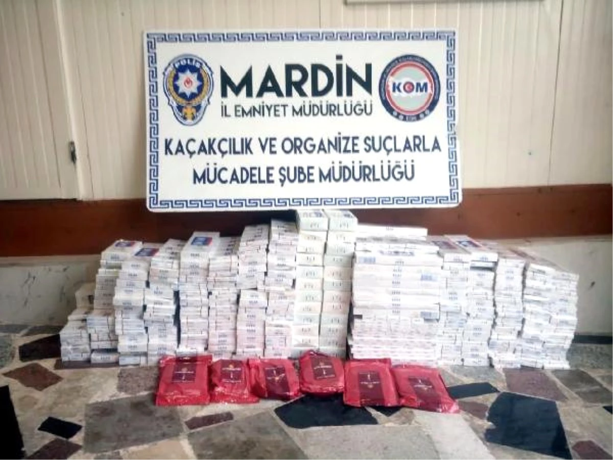 Mardin\'de Kaçak Sigara ve Uyuşturucu Operasyonu