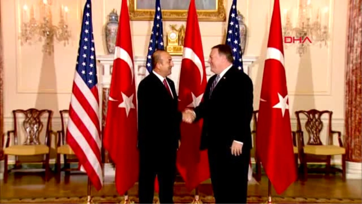 Çavuşoğlu ABD Dışişleri Bakanı Pompeo ile Washington\'da Görüştü