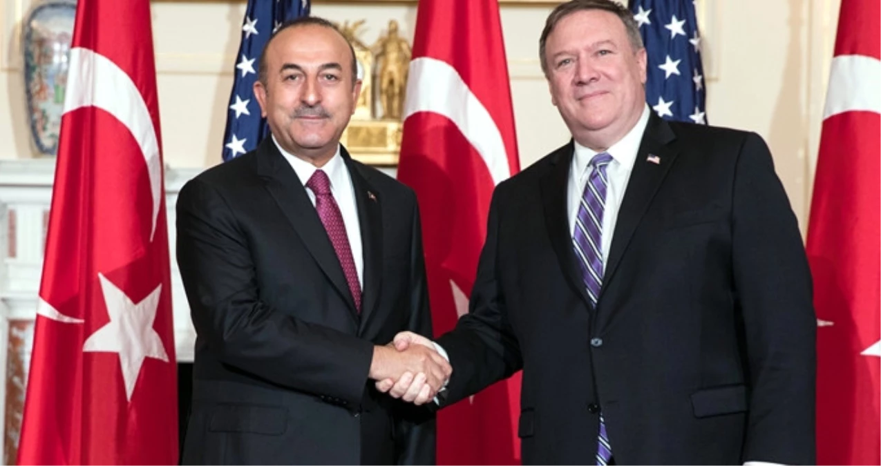 Dışişleri Bakanı Çavuşoğlu, ABD\'li Mevkidaşı Pompeo ile Münbiç\'i Yüz Yüze Görüştü