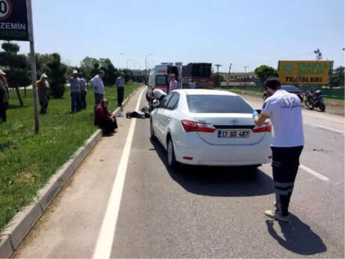 Otomobille Çarpışan Motosikletin Sürücüsü Öldü