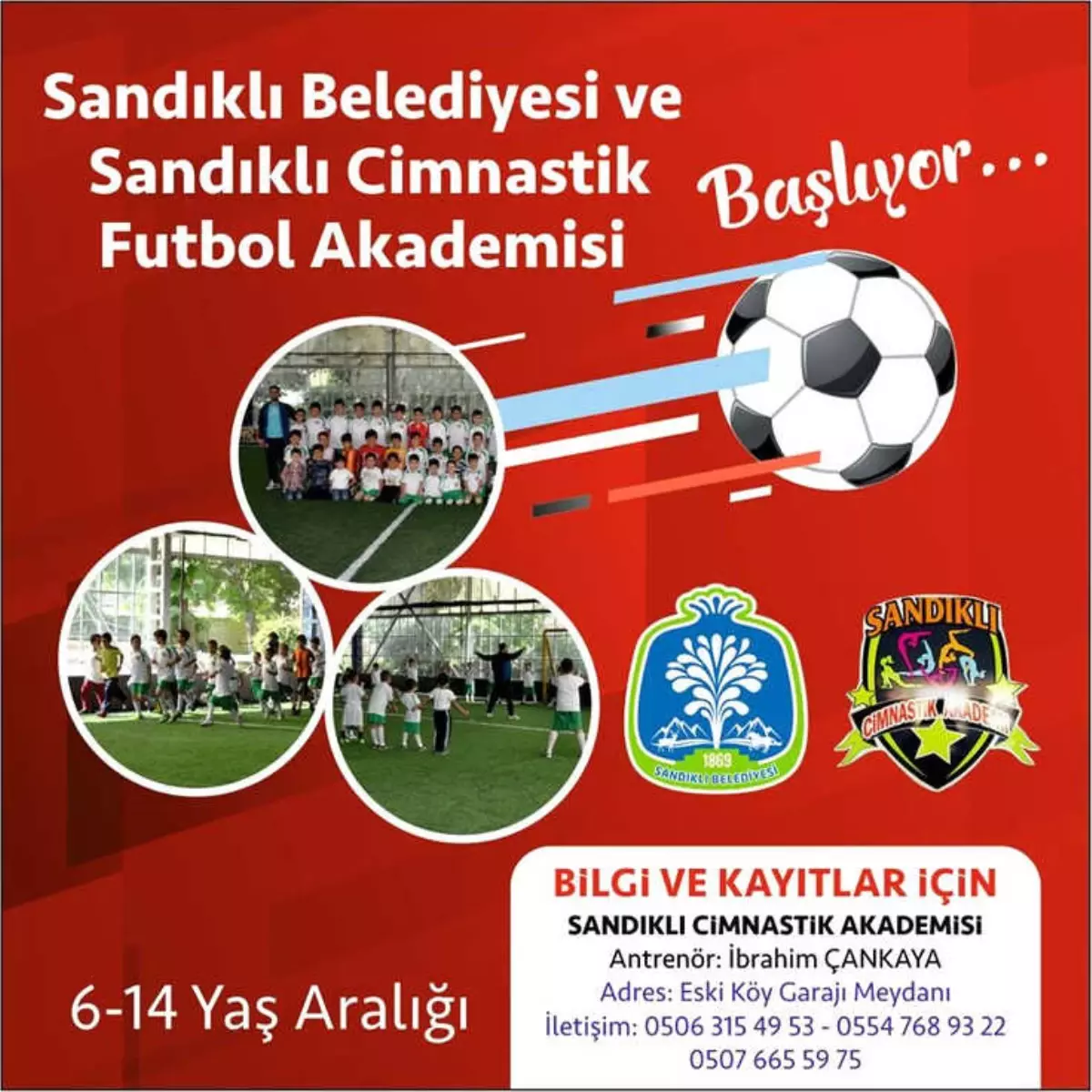 Sandıklı\'da Futbol Akademisi Ögrenci Kayıtlarına Başladı