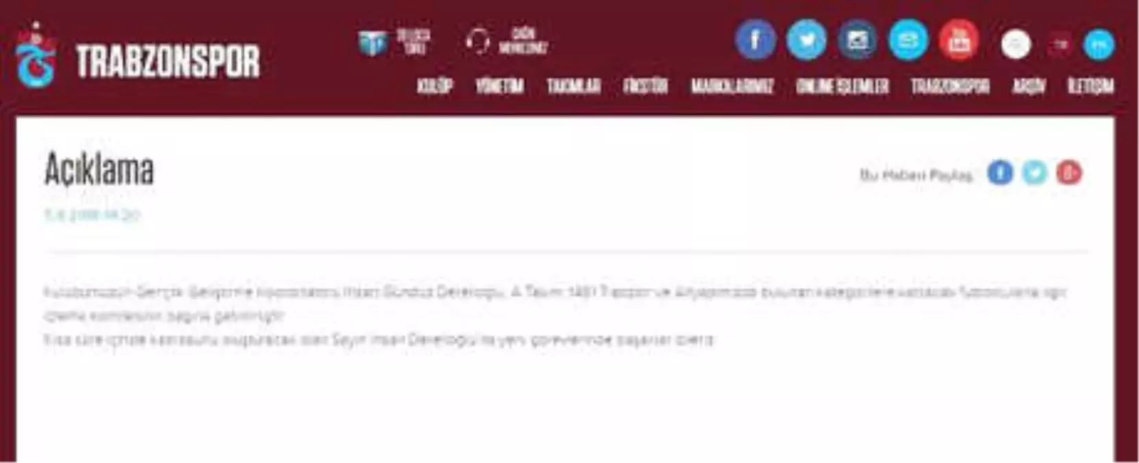 Trabzonspor\'da Görev Değişikliği