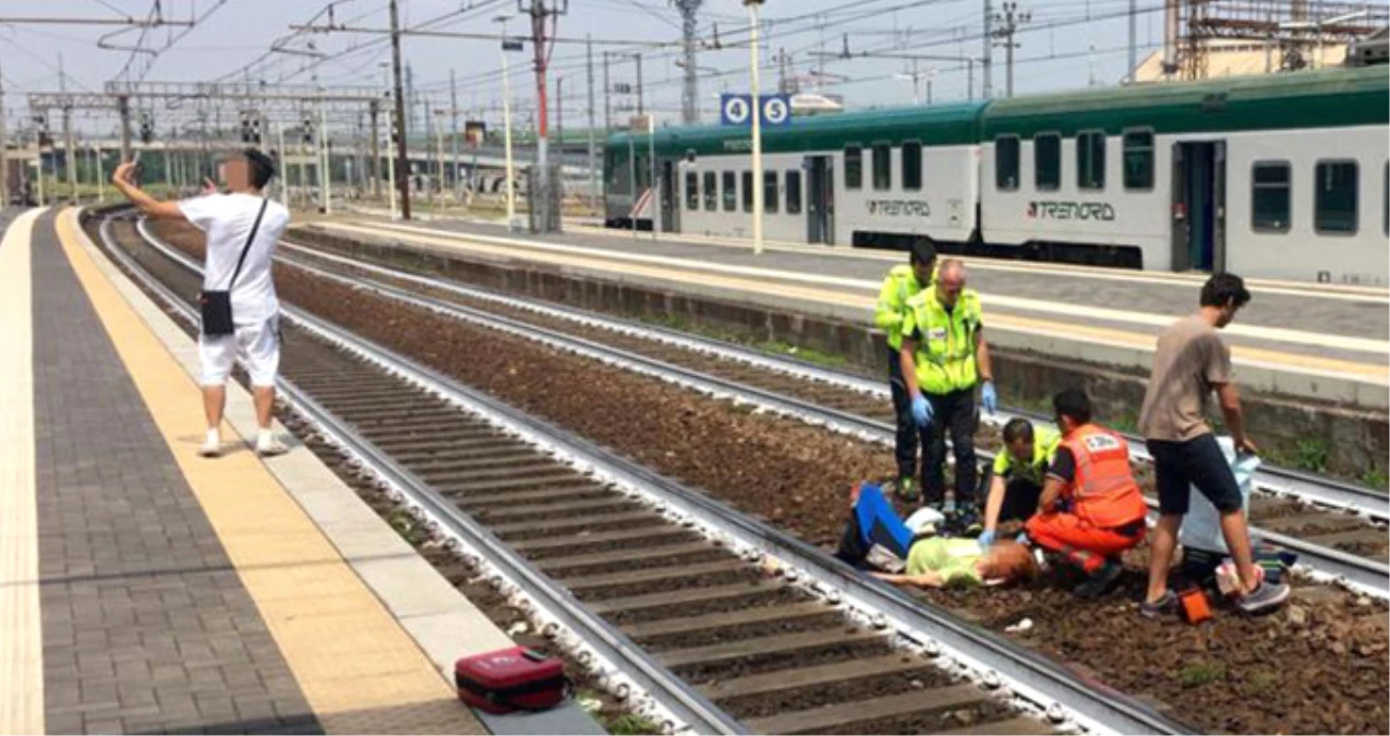 Tren Kazasında Ağır Yaralanan Kadının Önünde Selfie Çeken Adam Ülkede Büyük Tepki Çekti