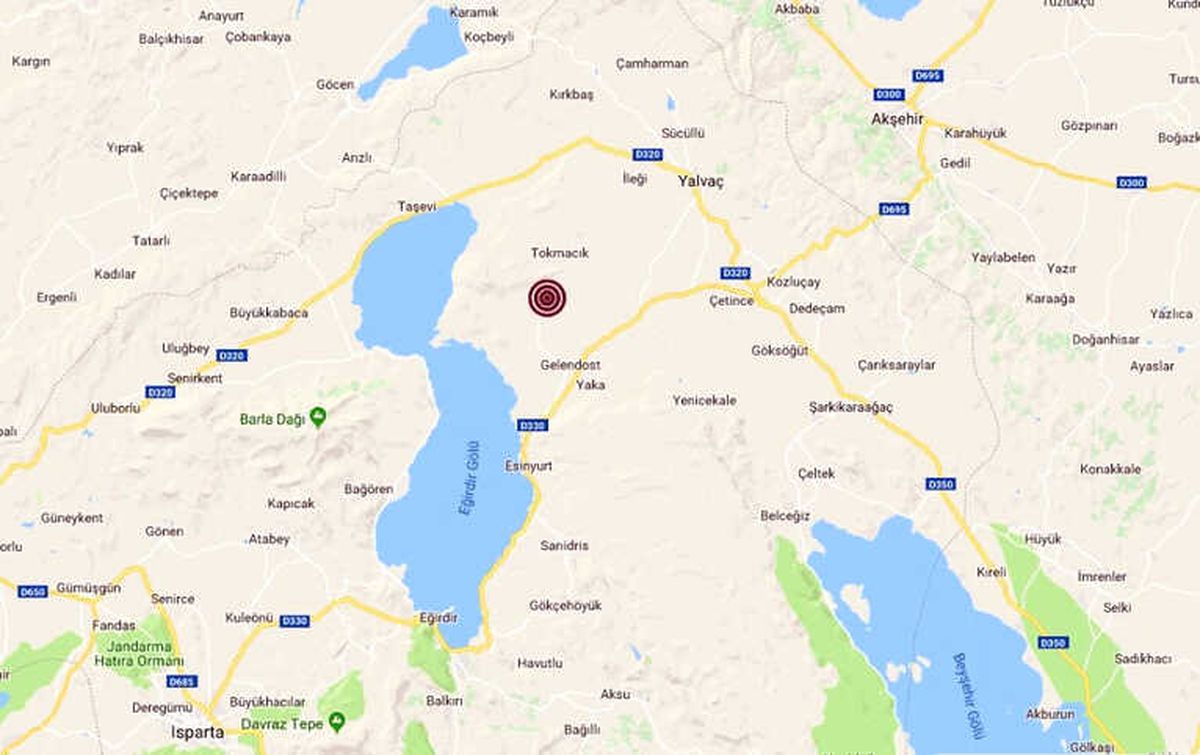 Isparta\'da 3,5 Büyüklüğünde Deprem