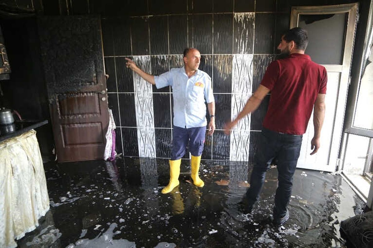 Silopi\'de Ev Yangını
