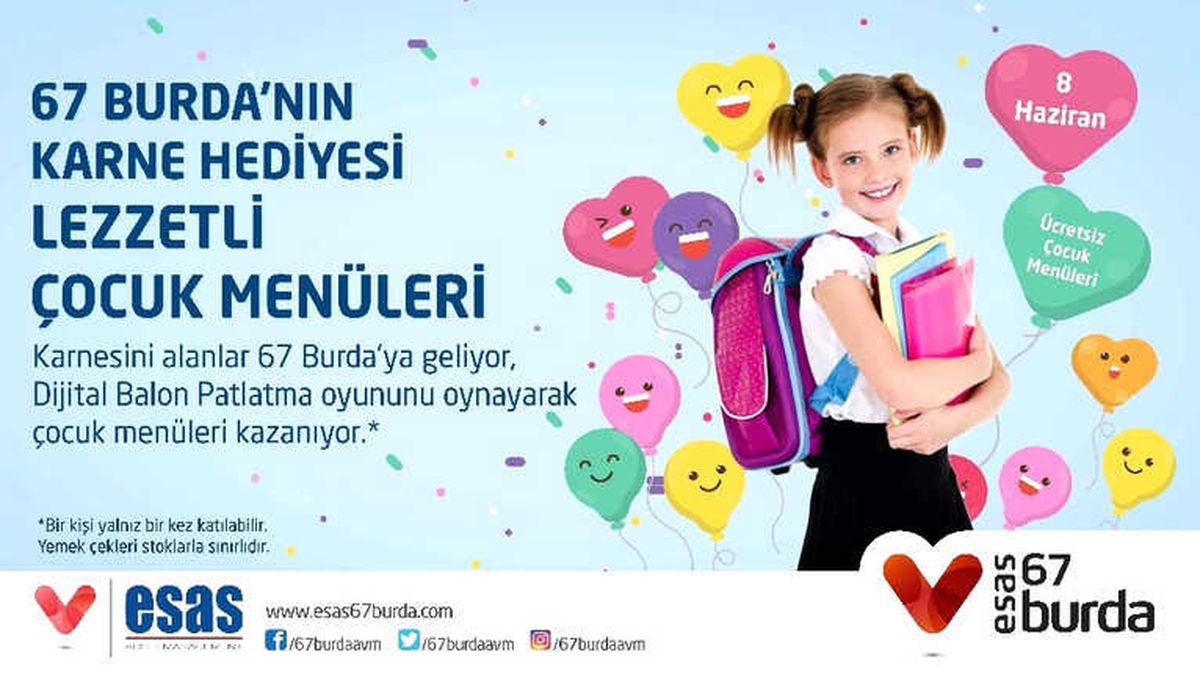 67 Burda\'dan Öğrencilere Karne Hediyesi