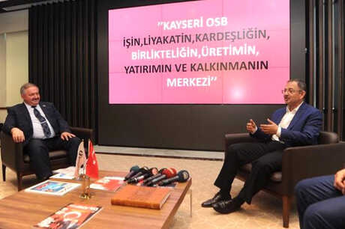 Bakan Özhaseki, Kayseri Osb\'yi Ziyaret Etti