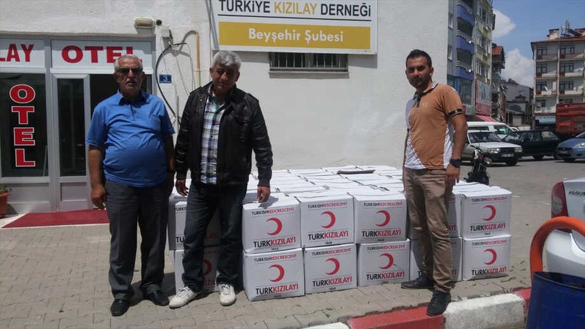 Beyşehir\'de Kızılay\'dan Ramazan Yardımı