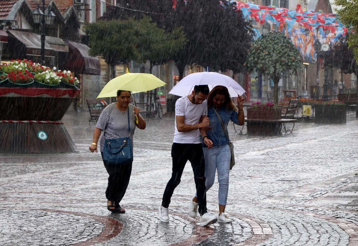 Edirne\'de Sağanak